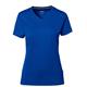 HAKRO Cotton Tec® Damen V-Shirt 169, 010 bleu royal - L