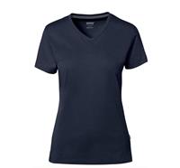 HAKRO Cotton Tec® Damen V-Shirt 169, 034 encre - XL