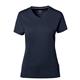 HAKRO Cotton Tec® Damen V-Shirt 169, 034 encre - XXL