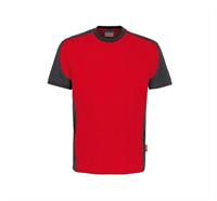 HAKRO® T-Shirt Contrast Performance 290 (rouge) - 3XL
