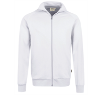 HAKRO Sweatjacke College 606 (001 weiss) - 5XL