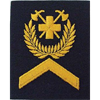 Insigne de diplôme 5x5 cm sur Velcro - Adjudant