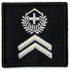 Insigne de diplôme 5x5 cm sur Velcro - Feldweibel