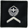 Insigne de diplôme 5x5 cm sur Velcro - Wachtmeister