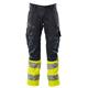 MASCOT® ACCELERATE Pantalon haute visibilité (noir-bleu/jaune haute visibilité) - Grösse 76C54 (kurz)