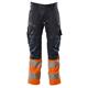 MASCOT® ACCELERATE Pantalon haute visibilité orange/noirbleu - Grösse 76C48 (kurz)