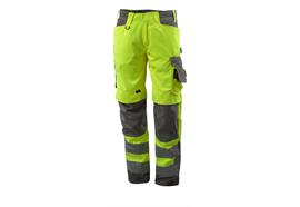 MASCOT® Pantalon de signalisation Kendal (Longueur d'entrejambe 82 cm, jaune/anthracite)