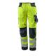 MASCOT® Pantalon de signalisation Kendal (Longueur d'entrejambe 82 cm, jaune/marine foncé) - Grösse 76C46 (kurz)