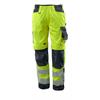 MASCOT® Pantalon de signalisation Kendal (Longueur d'entrejambe 82 cm, jaune/marine foncé) - Grösse 76C58 (kurz)