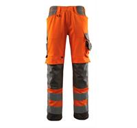 MASCOT® Pantalon de signalisation Kendal (Longueur d'entrejambe 82 cm, orange/anthracite) - Grösse 76C48 (kurz)