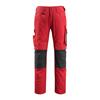 MASCOT® Pantalon de travail Mannheim (rouge/noir) - Grösse 76C46 (kurz)