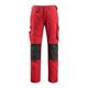 MASCOT® Pantalon de travail Mannheim (rouge/noir) - Grösse 76C54 (kurz)