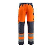 Pantalon de signalisation Mascot Maitland (orange hi-vis/marine foncé) 14010 - Grösse 76C48 (kurz)
