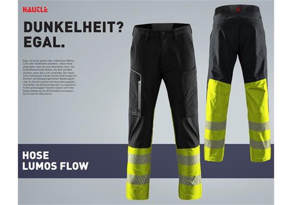 Pantalon de travail LUMOS FLOW, noir - L | Bild 0