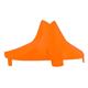Plaques de casque F1 XF - orange fluo