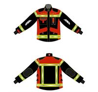 Veste de protection incendie FIREWarrior ATHLETIC rouge/noir - LK