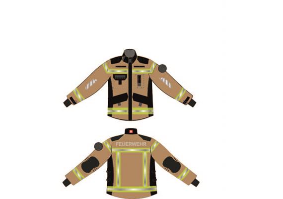 Veste de protection incendie FIREWarrior ATHLETIC sable/noir - XL-S | Bild 0